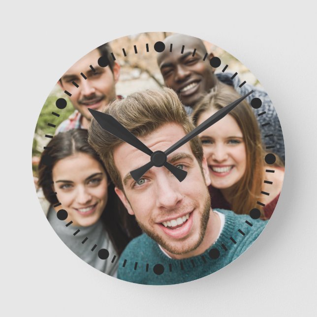 O relógio de parede personalizado da FOTO (Frente)