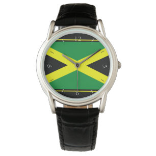 O relógio dos homens da bandeira de Jamaica