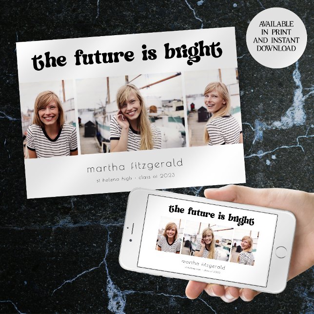 O Retro Future é o Anúncio de Graduação Brilhante (Criador carregado)