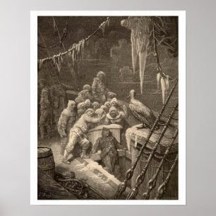 O Rime do poster antigo 16" do navegador x20 "