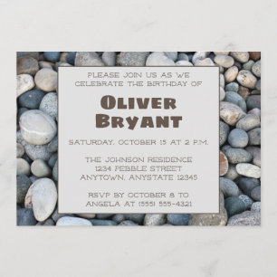 O rio balança o convite de aniversário