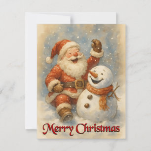 O Riso de Papai Noel no Abraço do Inverno