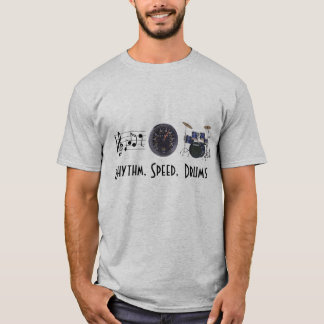 O ritmo, velocidade, rufa o t-shirt