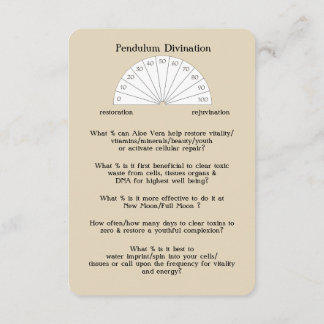 O ritual, a adivinhação & os cartões curas - aloés