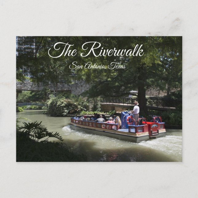O Riverwalk San Antonio, Texas Cartão Postal (Frente)