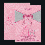 O rosa bonito, brilha convites do doce dezesseis<br><div class="desc">Rosa doce! Convites do doce dezesseis do brilho. Projetado por Metro-event.com Feito por adolescentes, este rosa com convite de prata do doce dezesseis do brilho será uma introdução fantástica a seu dia especial. As fontes de coordenação adicionais do partido do doce dezesseis estão disponíveis na loja e no Metro-Event.com de...</div>