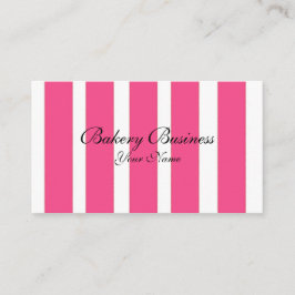 O rosa do negócio da padaria listra cartões