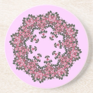 O rosa floresce a porta copos