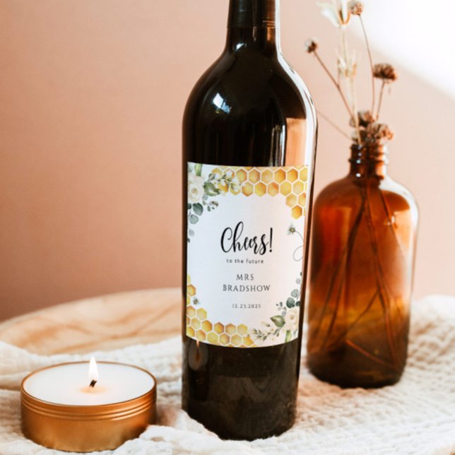 O rótulo do vinho de chá de panela (Criador carregado)