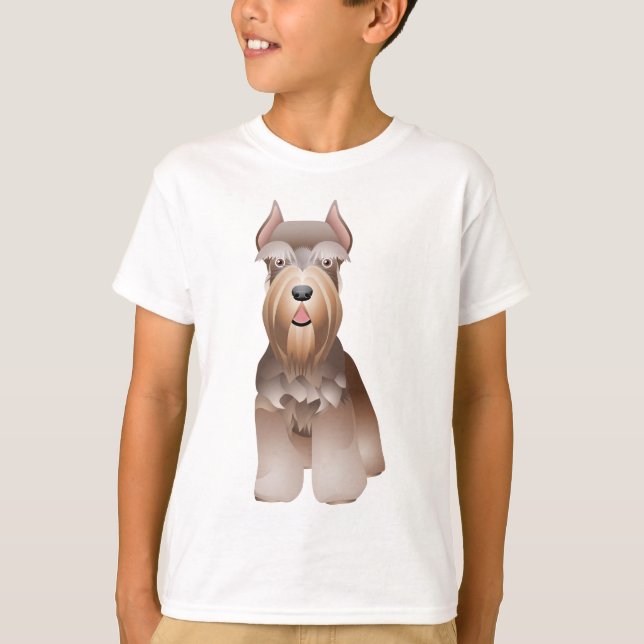O Roupa de camiseta Schnauzer do Excelente (Frente)