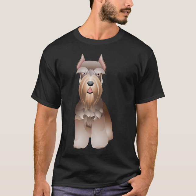 O Roupa de camiseta Schnauzer do Excelente (Frente)