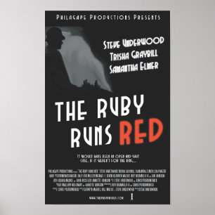 O rubi funciona o poster vermelho - 11x17 "