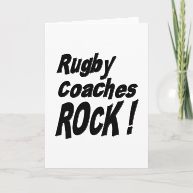 O rugby treina a rocha! Cartão (Frente)