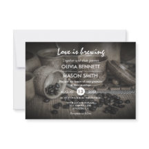 O Rustic Coffee Bean-Love está a criar um cartão d