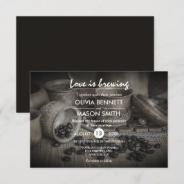 O Rustic Coffee Bean-Love está a criar um cartão d
