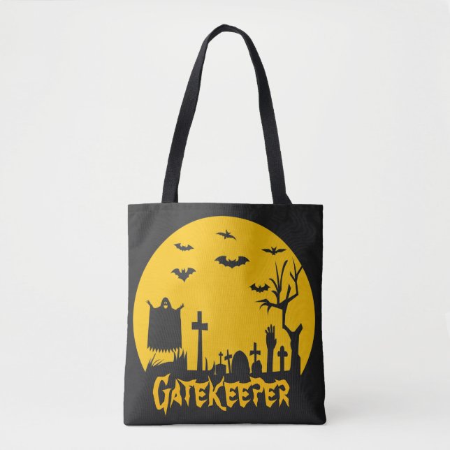 O Saco de Tote do Gatekeeper do Halloween (Frente)