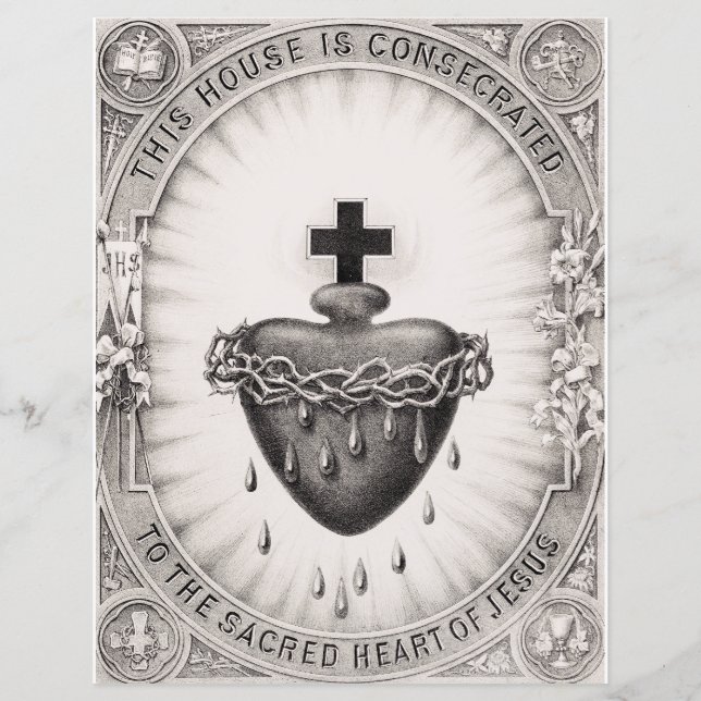 O Sagrado Coração de Jesus Símbolo Divino (Frente)
