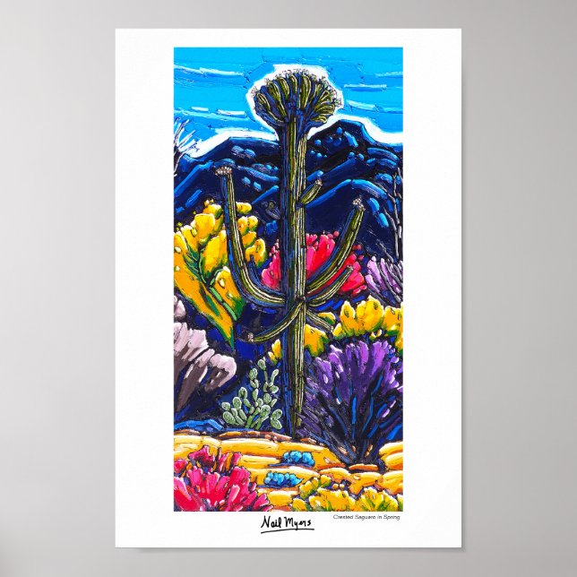 O Saguaro preso na Primavera Poster (Frente)