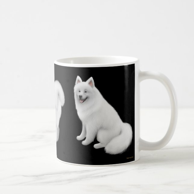 O Samoyed persegue a caneca (Direita)