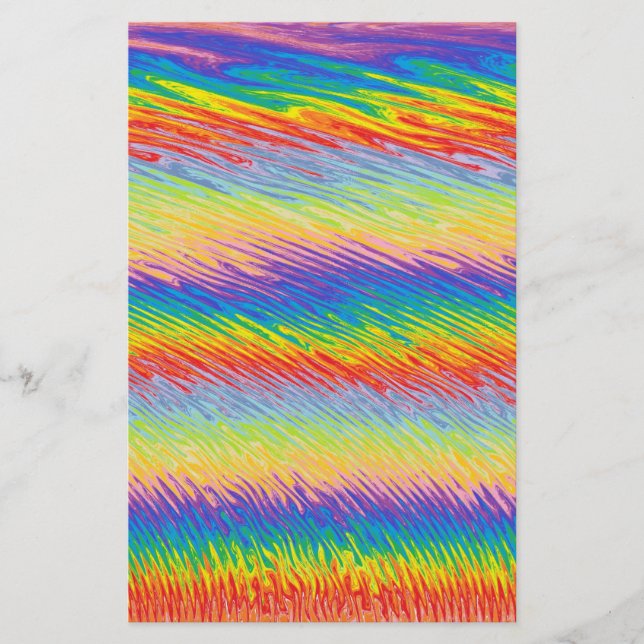 O sangramento colore artigos de papelaria (Frente)