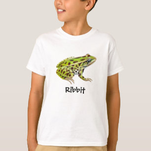 O sapo de Ribbit caçoa o t-shirt