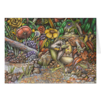 O sapo e o violino - cartão