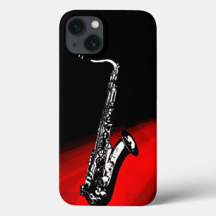 O saxofone (vermelho & preto)