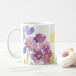 O Scottish selvagem colorido floresce a caneca da