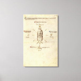 O Segno de Fiore dei Liberi em canvas