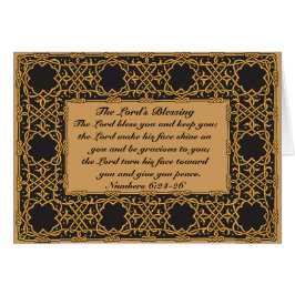 O Senhor Abençoa-Te, Números 6:24, Cartão Celta