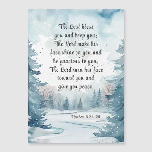 O Senhor Abençoa Você Bíblia Cartão Magnético De I