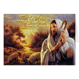 O senhor é meu cartão do 23:1 do salmo do pastor
