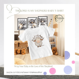 O Senhor é Meu Pastor Baby Fine Jersey T-Shirt