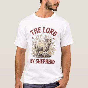 O Senhor É Meu Pastor Camisa Vintage Ovelha Design
