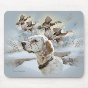 O setter inglês caça Mousepad