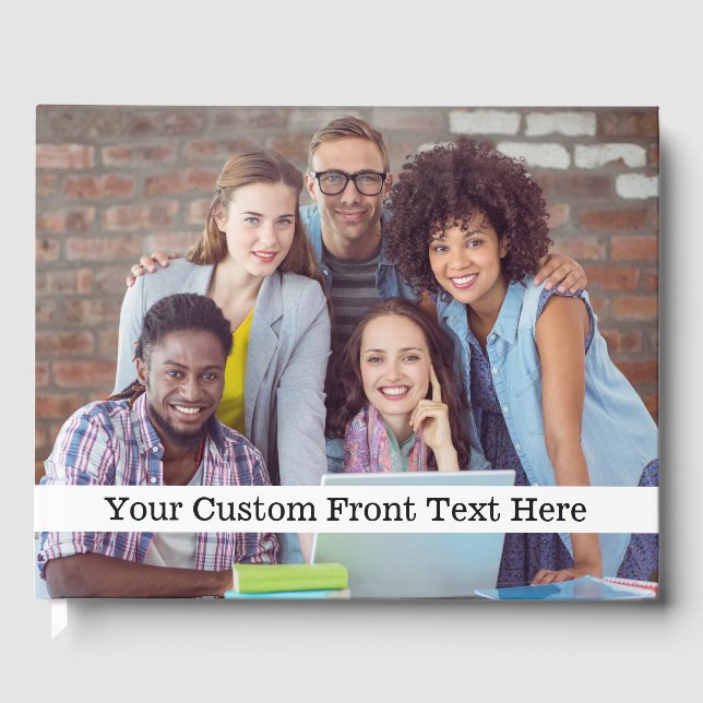 O seu livro de convidados personalizado de Fotogra (Frente)