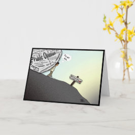 O seu primeiro cartão de saudação dobrado na sala