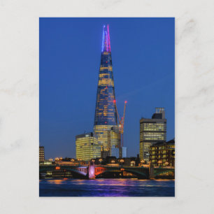 O Shard ao anoitecer, Cartão Postal britânico de L