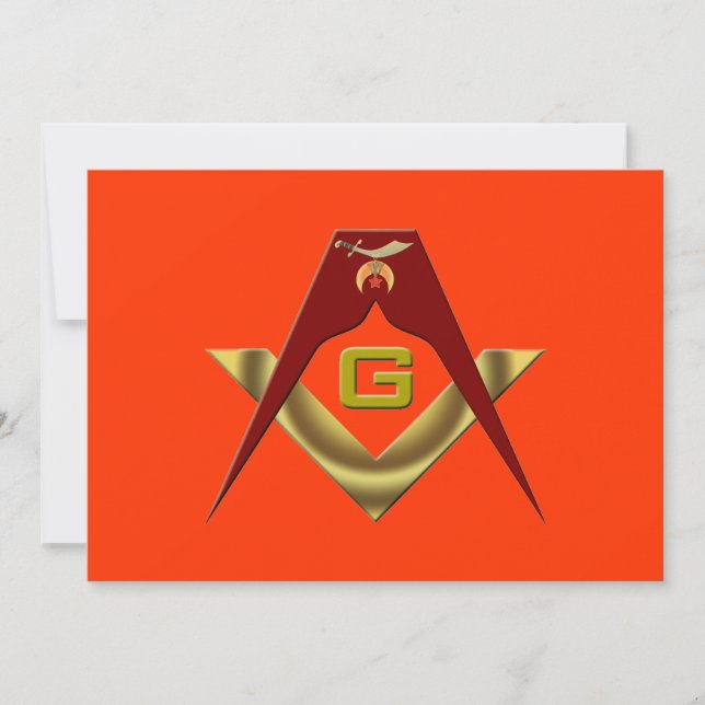 O Shrine, O Convite Freemason (Frente)