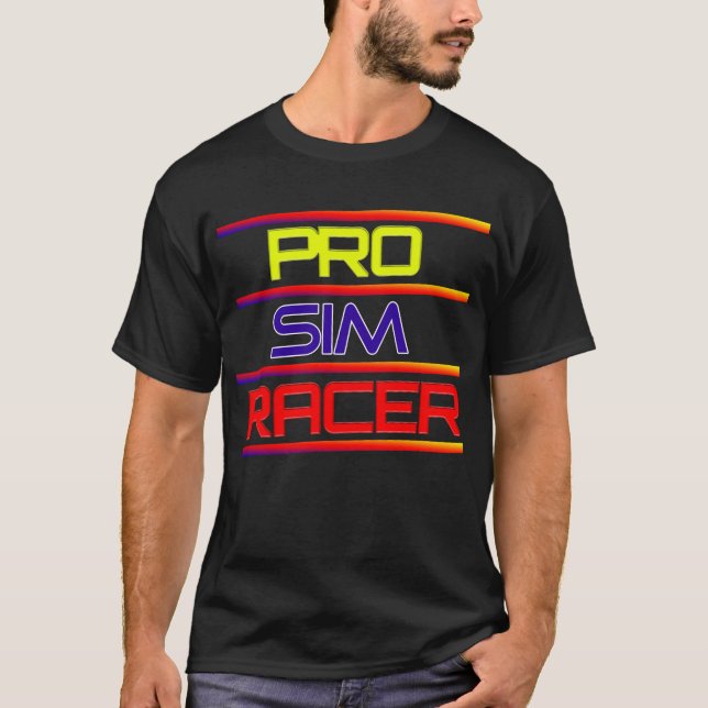 O Sim Racer Pro Esporta Camiseta Virtual Racing (Frente)