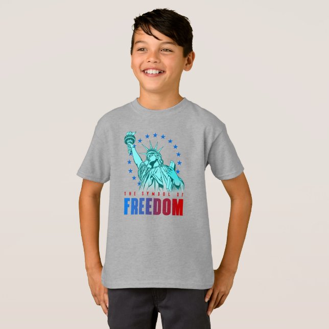 O Símbolo da Liberdade | Crianças T-Shirt (Frente Completa)