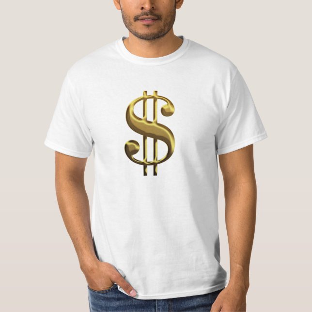 O sinal do atlas do dólar Shrugged o t-shirt (Frente)