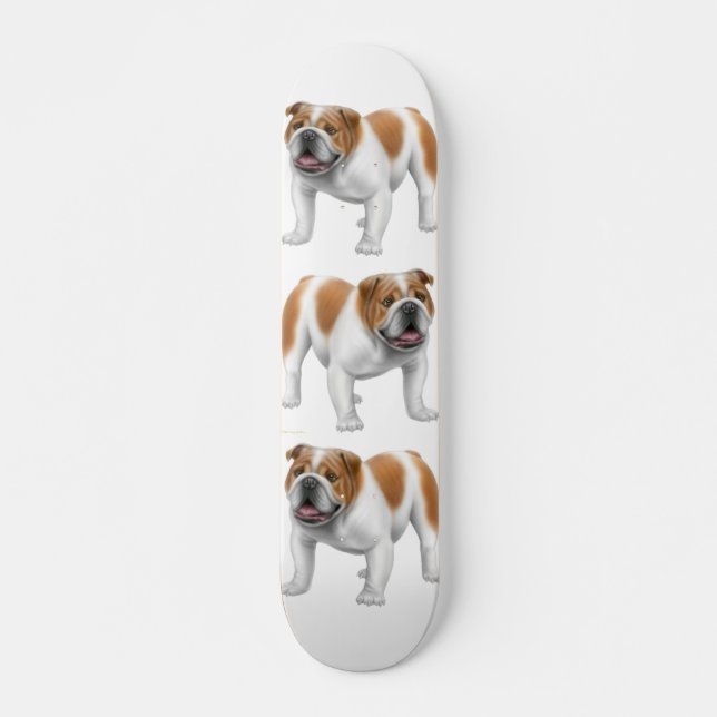 O skate do buldogue (Frente)