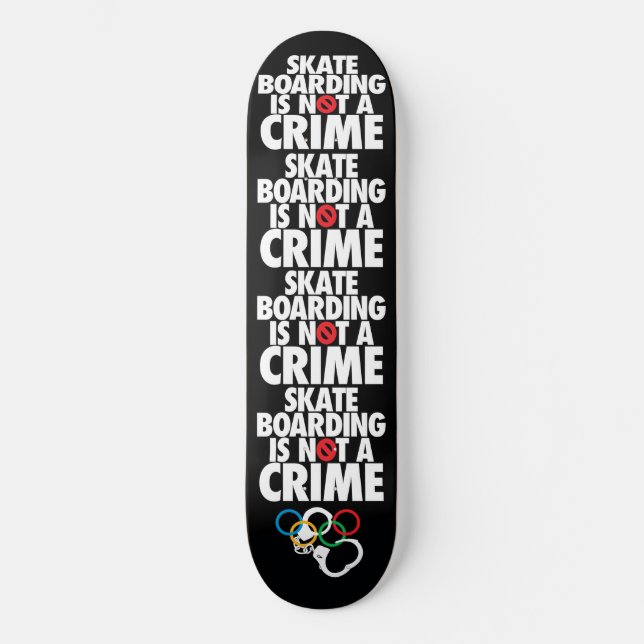 O skate não é um crime (Frente)