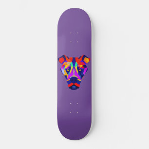 O skate roxo do Cachorro de Alexander