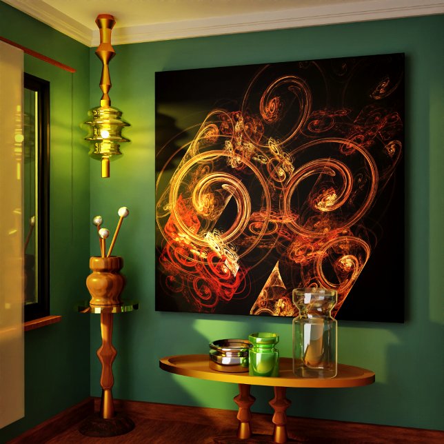 O som da Impressão de Canvas de Abstrato de música (The Sound of Music Abstract Wrapped Canvas Print)