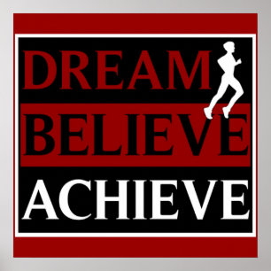 O sonho acredita consegue poster Running