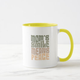 O Sorriso da Mamãe Significa Paz – Caneca Verde e 