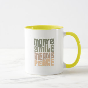 O Sorriso da Mamãe Significa Paz – Caneca Verde e 