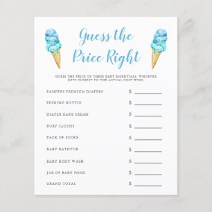 O Sorvete Azul Adivinha O Jogo Do Preço Certo